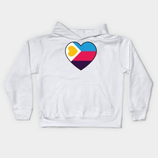 Polyamory Pride Heart - New Pride Colors! Kids Hoodie